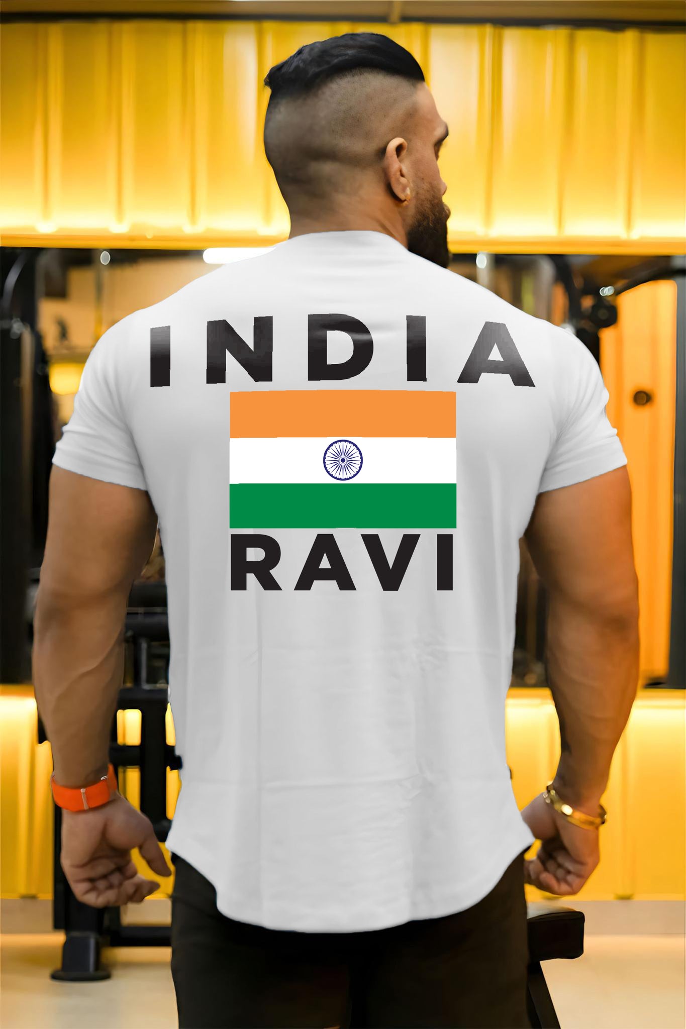 OFFICIAL INDIA SPORTS ATHLETE T-SHIRT (WHITE)