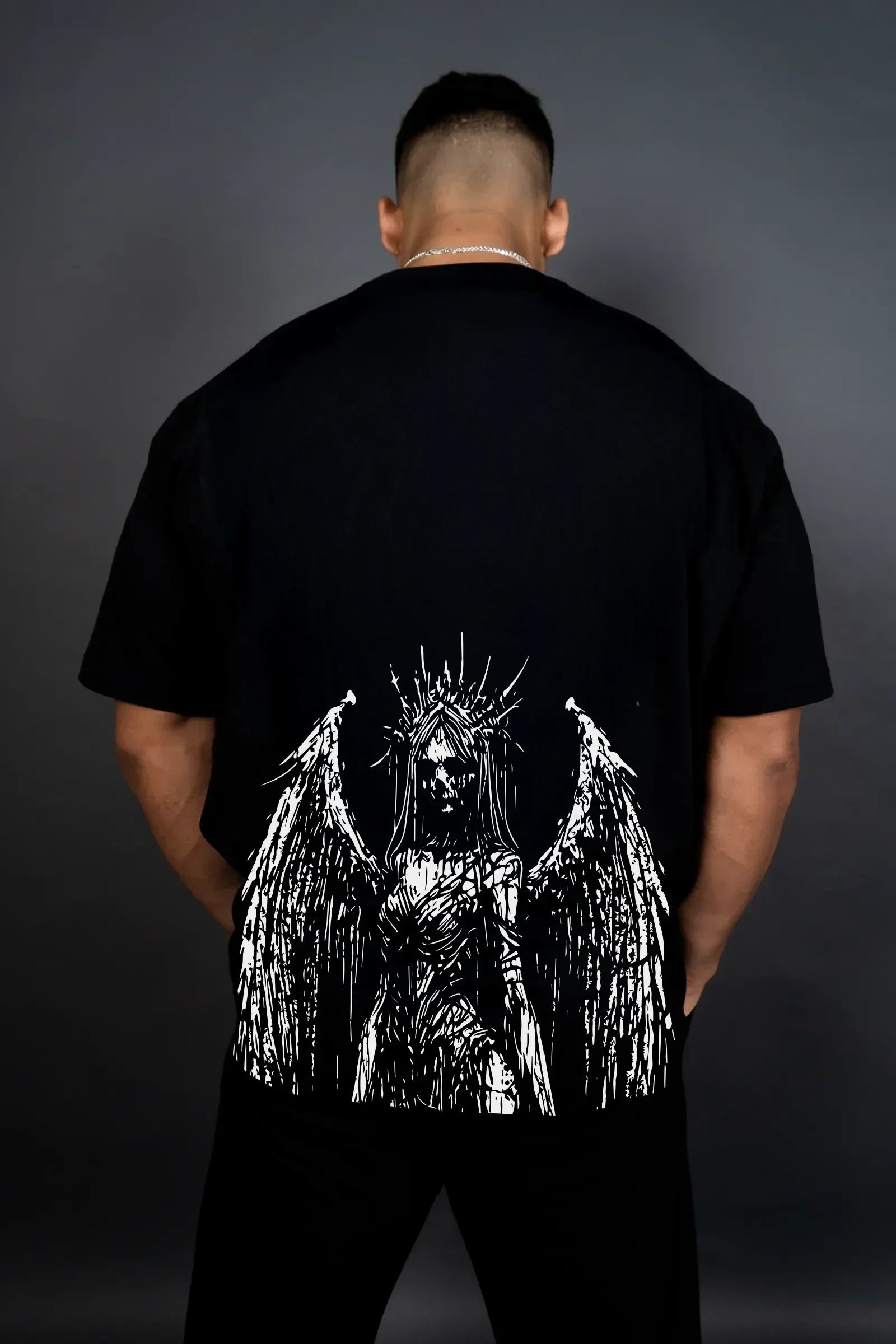 HEAVENLY REBELLION OVERSIZED T-SHIRT (BLACK)