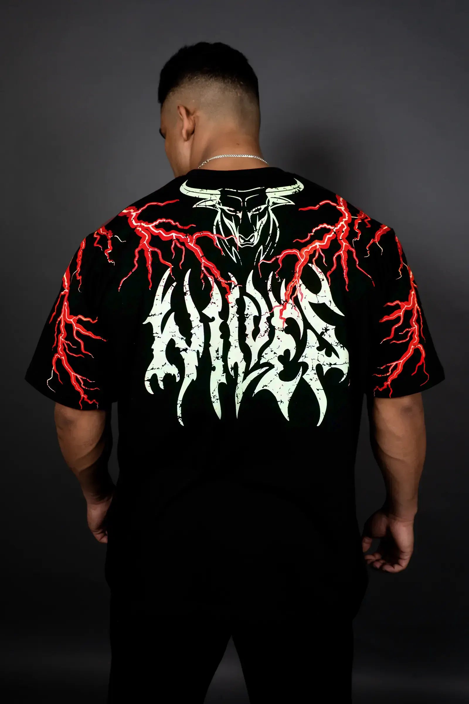 Mens Tshirts Wrogn T Shirts Amazon THUNDER STORM OVERSIZED T-SHIRT