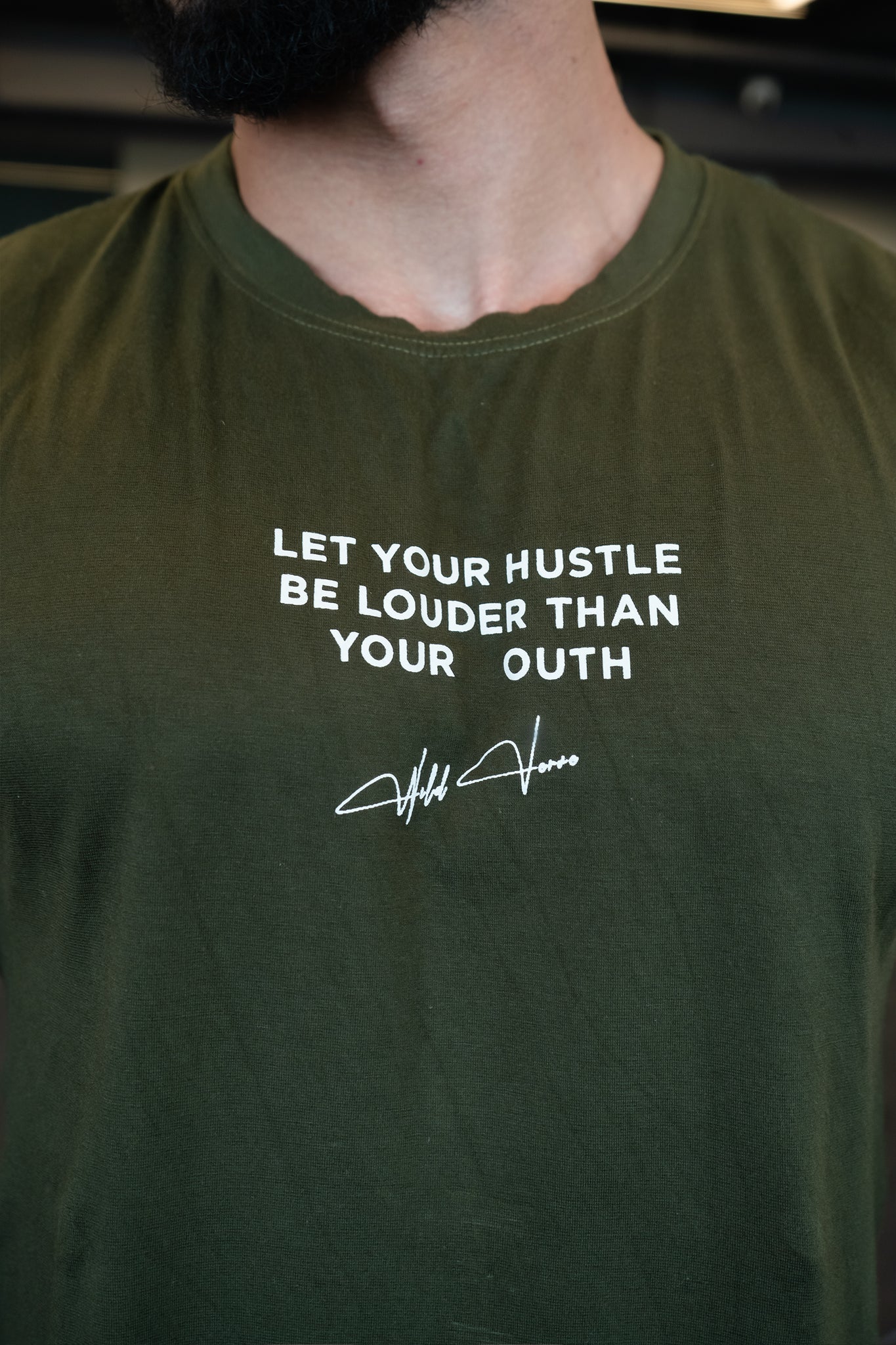 LET YOUR HUSTLE LIBERTY TANK (OLIVE)