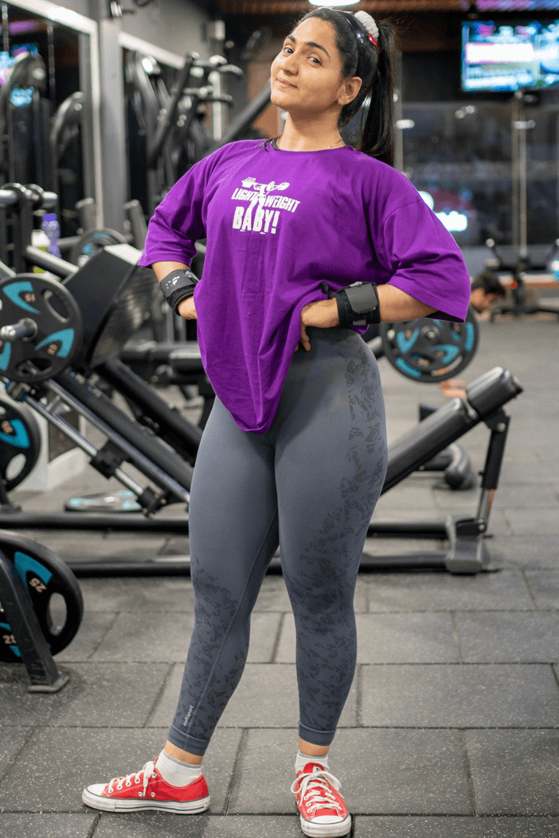 Gym Girl Oversized Gym Top Womens Light Weight Baby Oversized