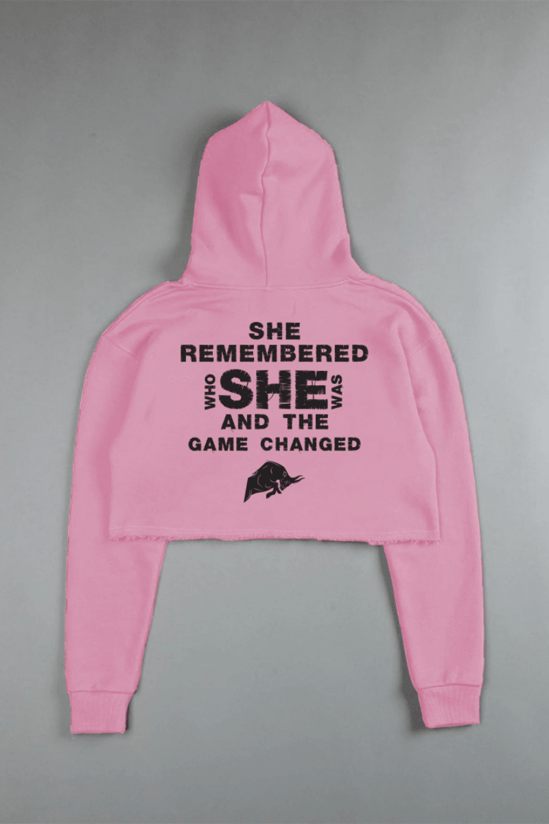 She Remembered Who She Was (CROPPED) HOODIE - THEWILDVERVE
