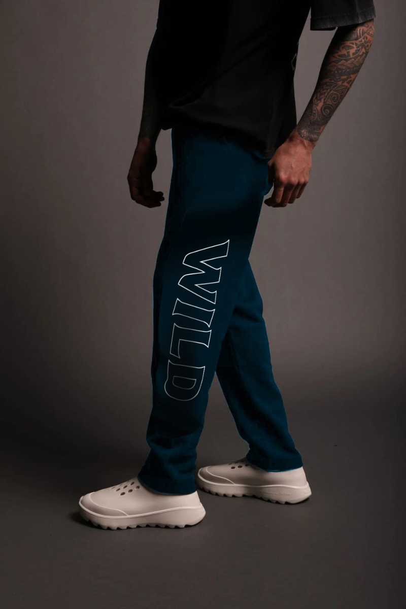 Wide Relaxed Fit Wild Verve Jogger (DARK TEAL)
