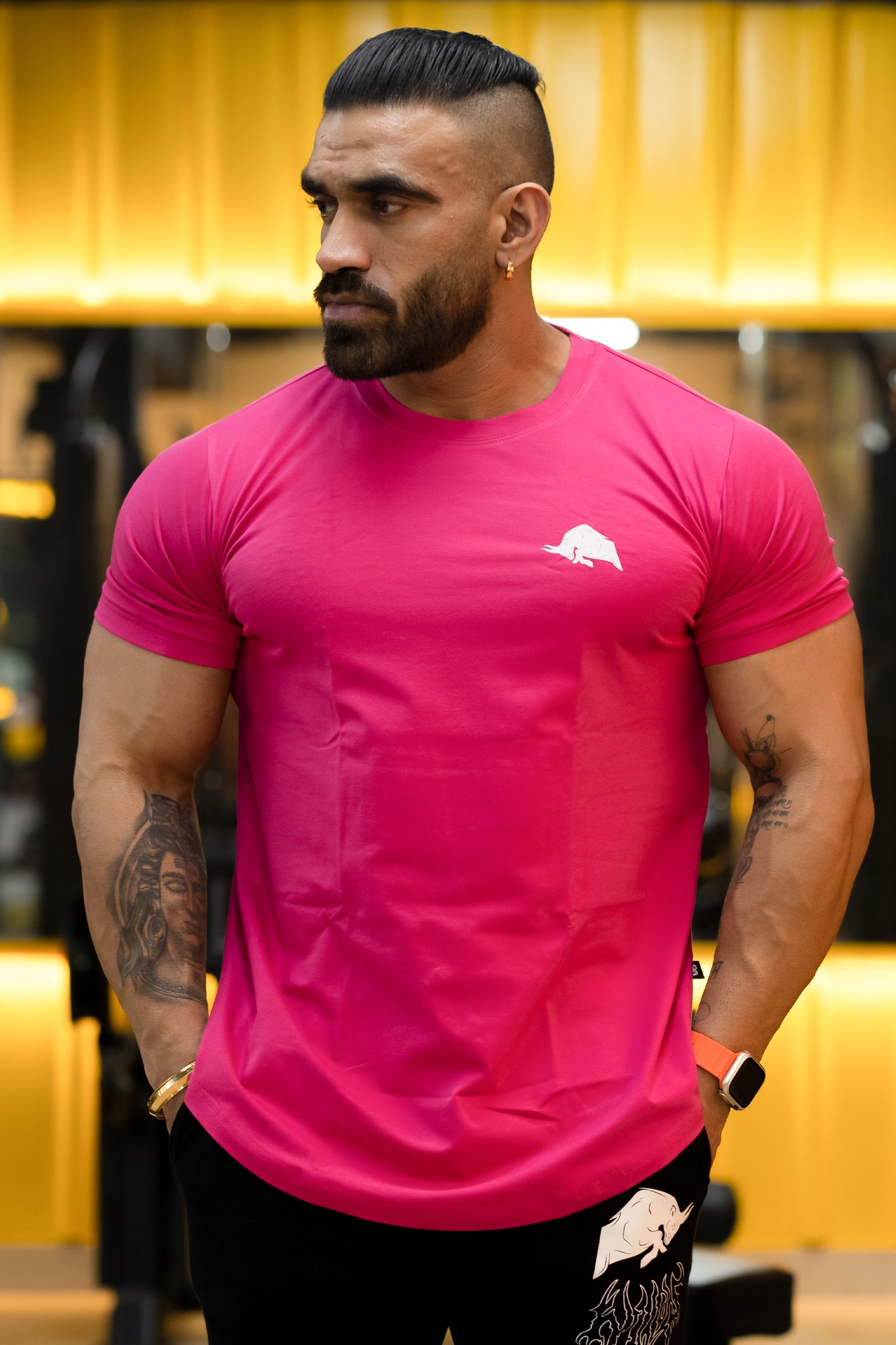 Signature Bull Athletic T-shirt (Magenta Pink)