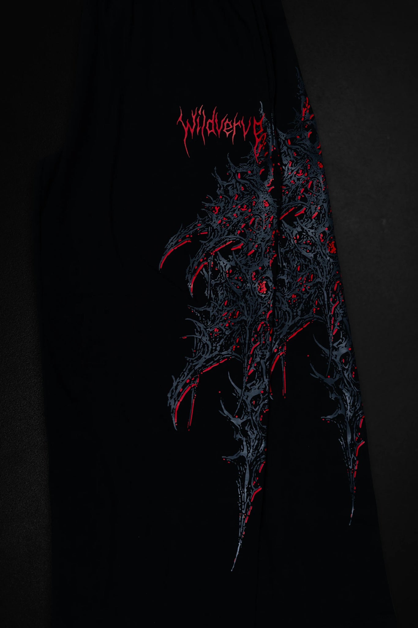 WILDVERVE BLOODFORGED SWEATPANTS (BLACK RED)