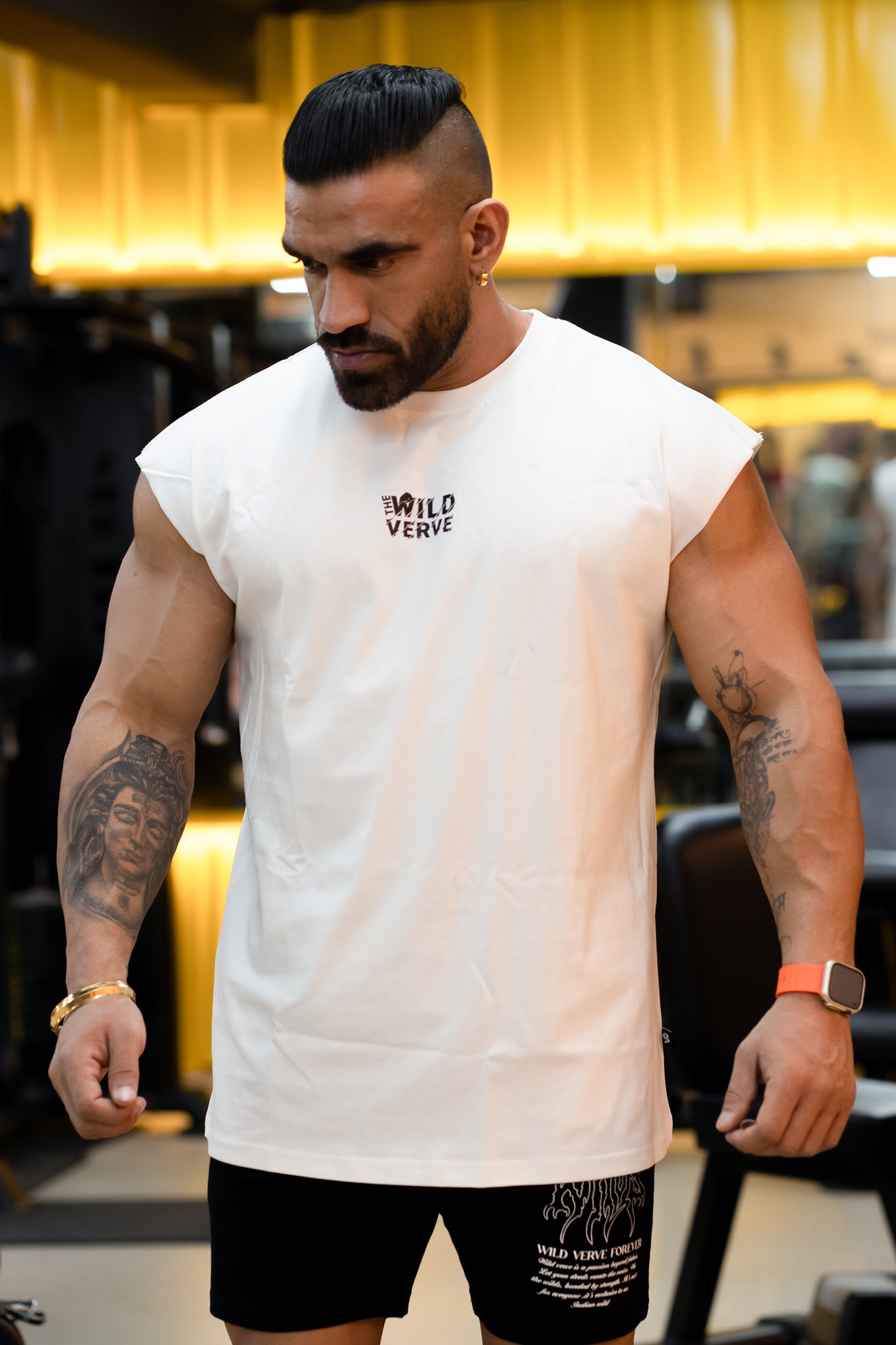 WALK IN LIKE YOU OWN IT MUSCLE TEE (WHITE)