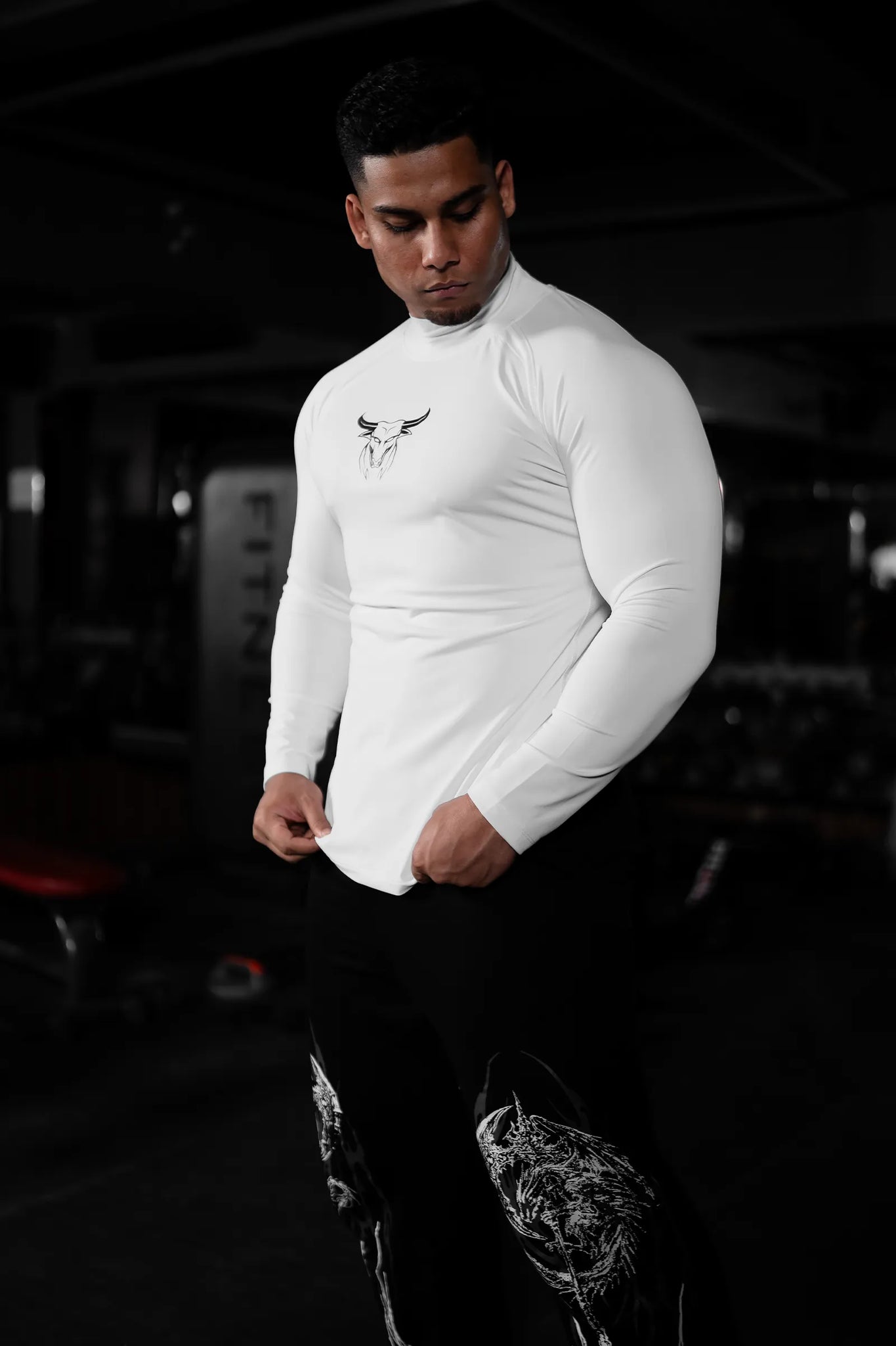 VERVE CORE HIGH-NECK FULL SLEEVE COMPRESSION (WHITE)