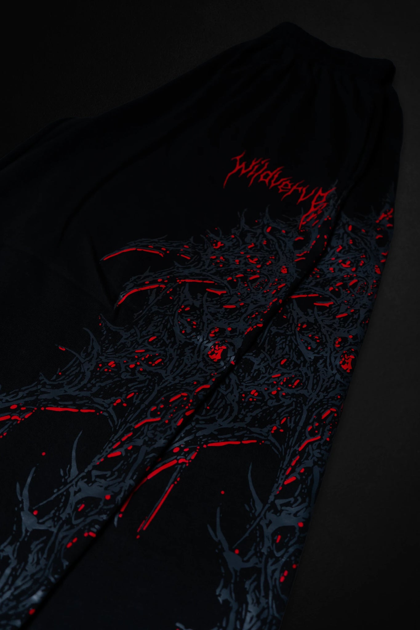 WILDVERVE BLOODFORGED SWEATPANTS (BLACK RED)