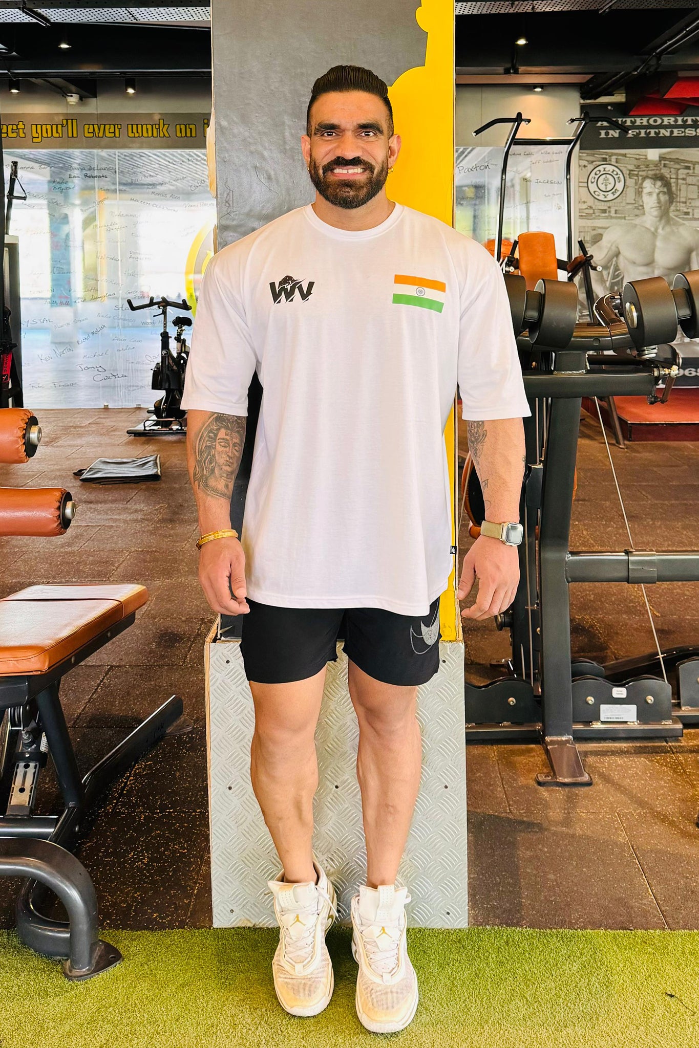 OFFICIAL INDIA SPORTS ATHLETE OVERSIZED T-SHIRT (WHITE)