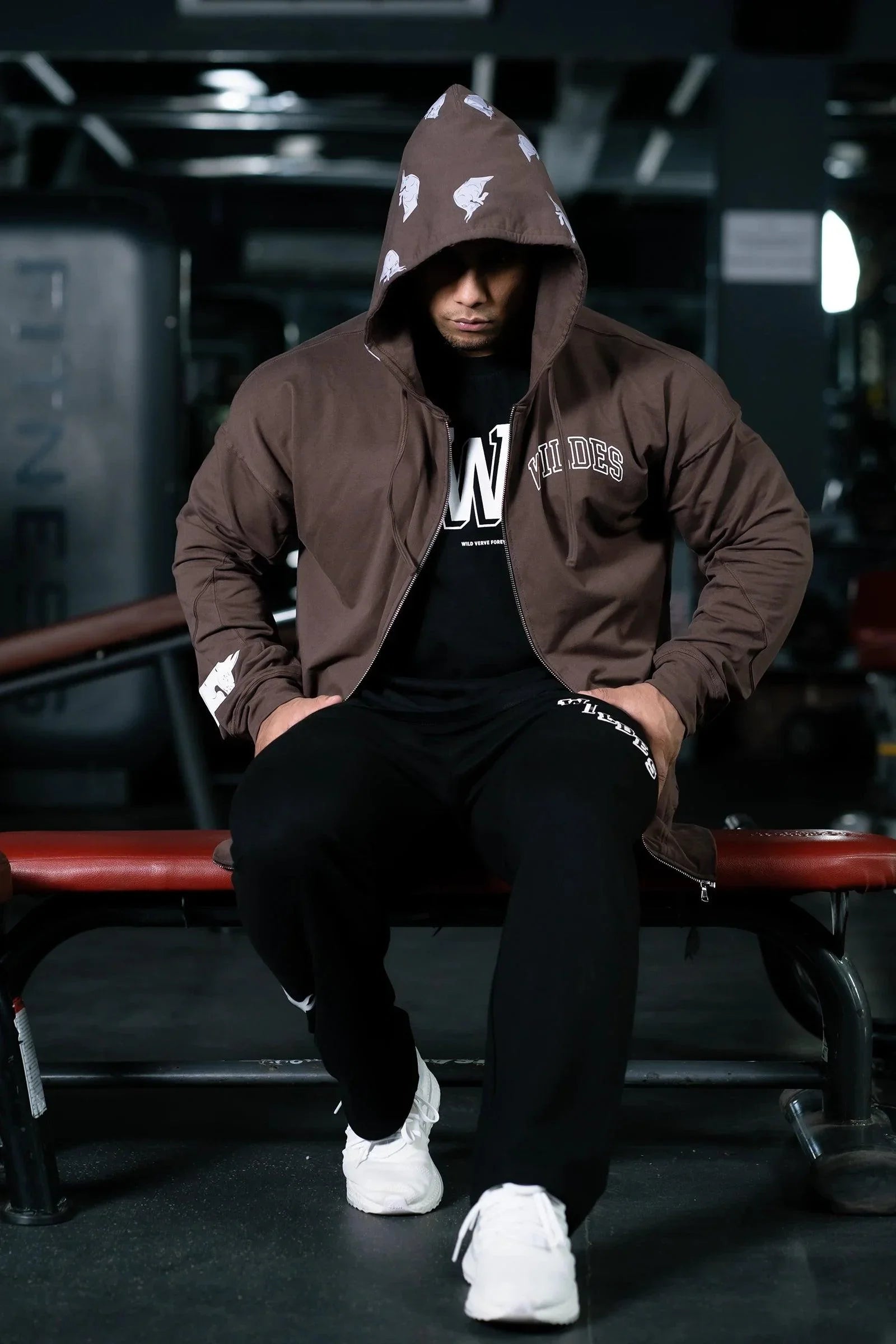 Bullforce Silverback BULLFORCE ZIP HOODIE (CRATER BROWN)