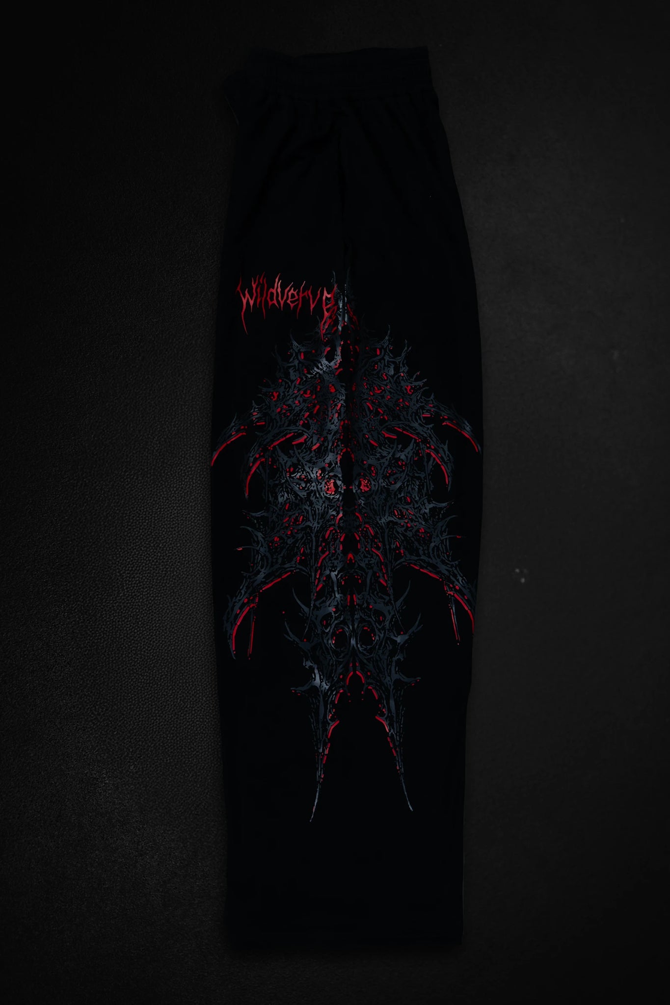 WILDVERVE BLOODFORGED SWEATPANTS (BLACK RED)