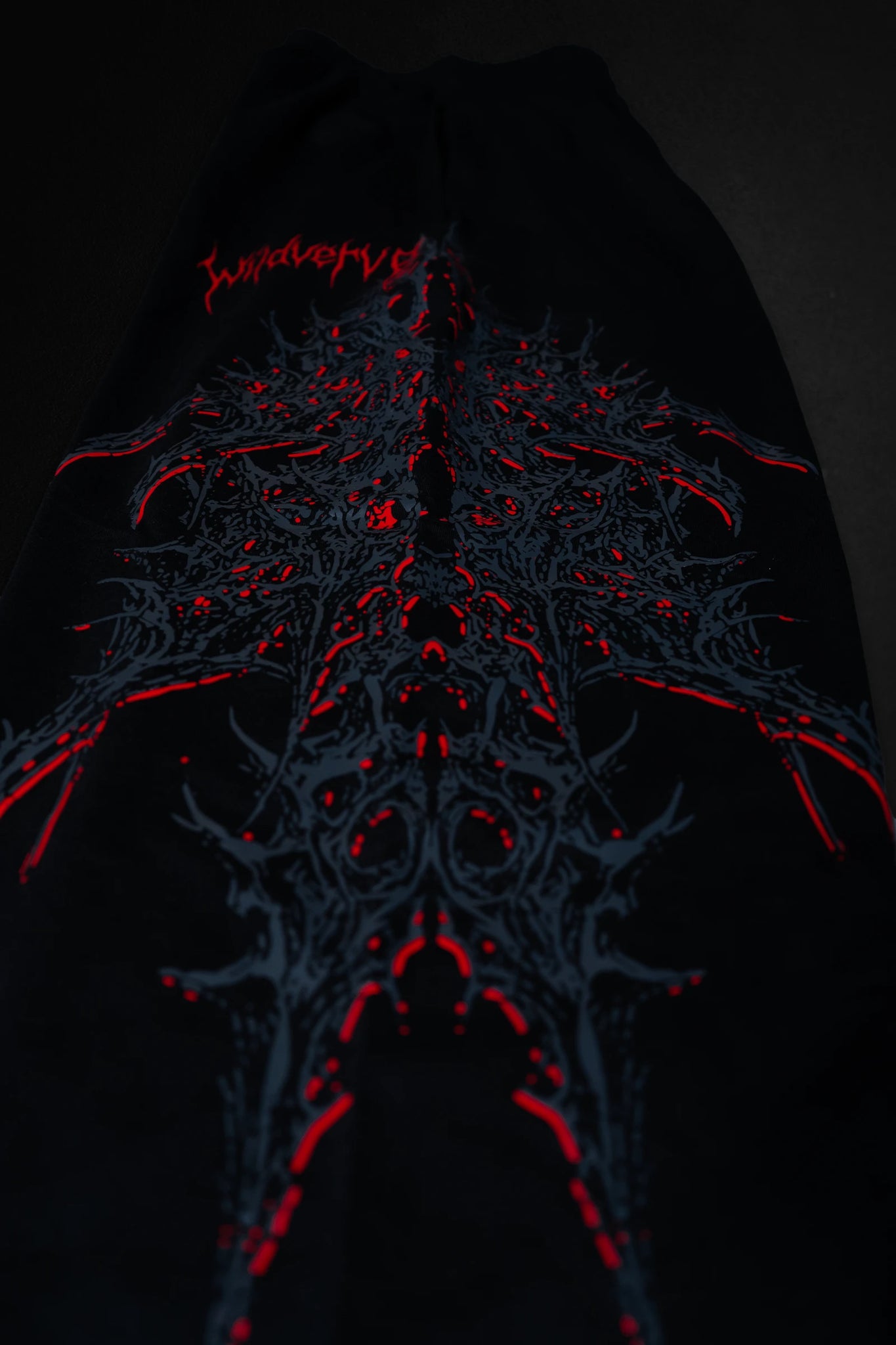 WILDVERVE BLOODFORGED SWEATPANTS (BLACK RED)