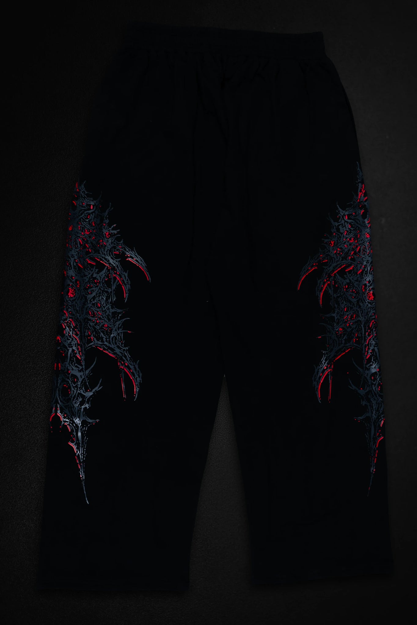 WILDVERVE BLOODFORGED SWEATPANTS (BLACK RED)