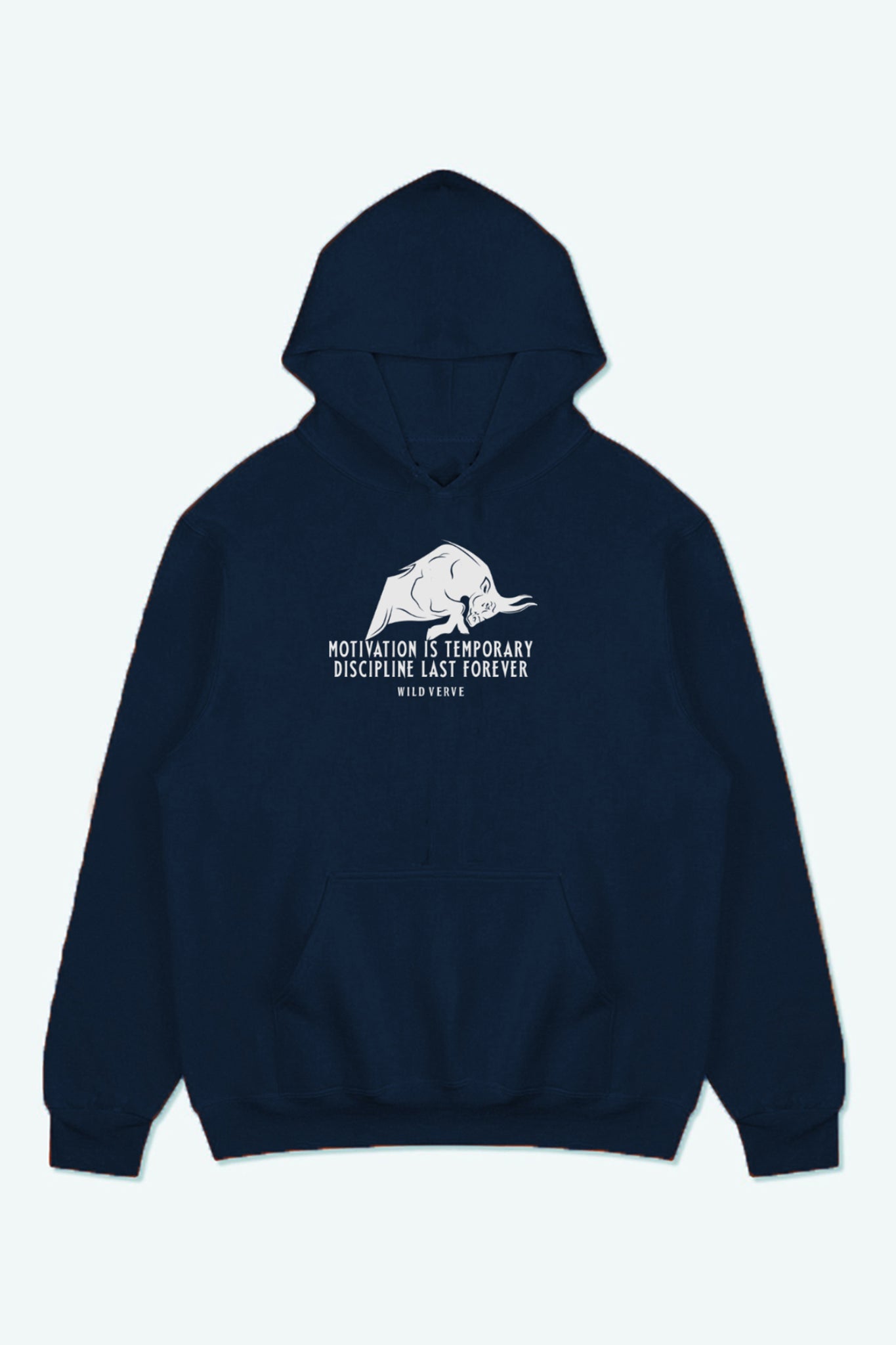 MOTIVATION IS TEMPORARY HOODIE (Navy Blue)