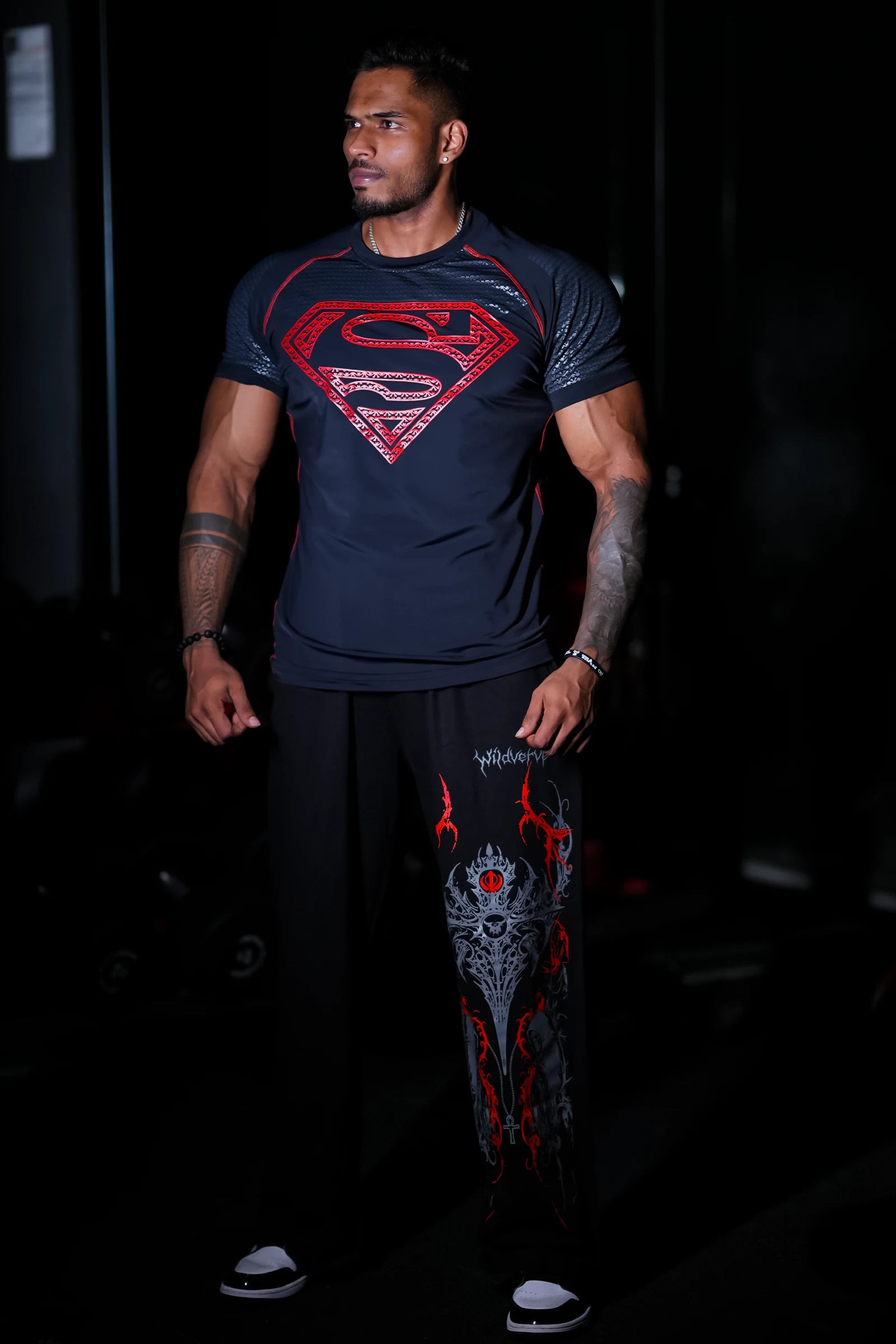 SHADOW SUPERMAN COMPRESSION TEE – RED EDITION