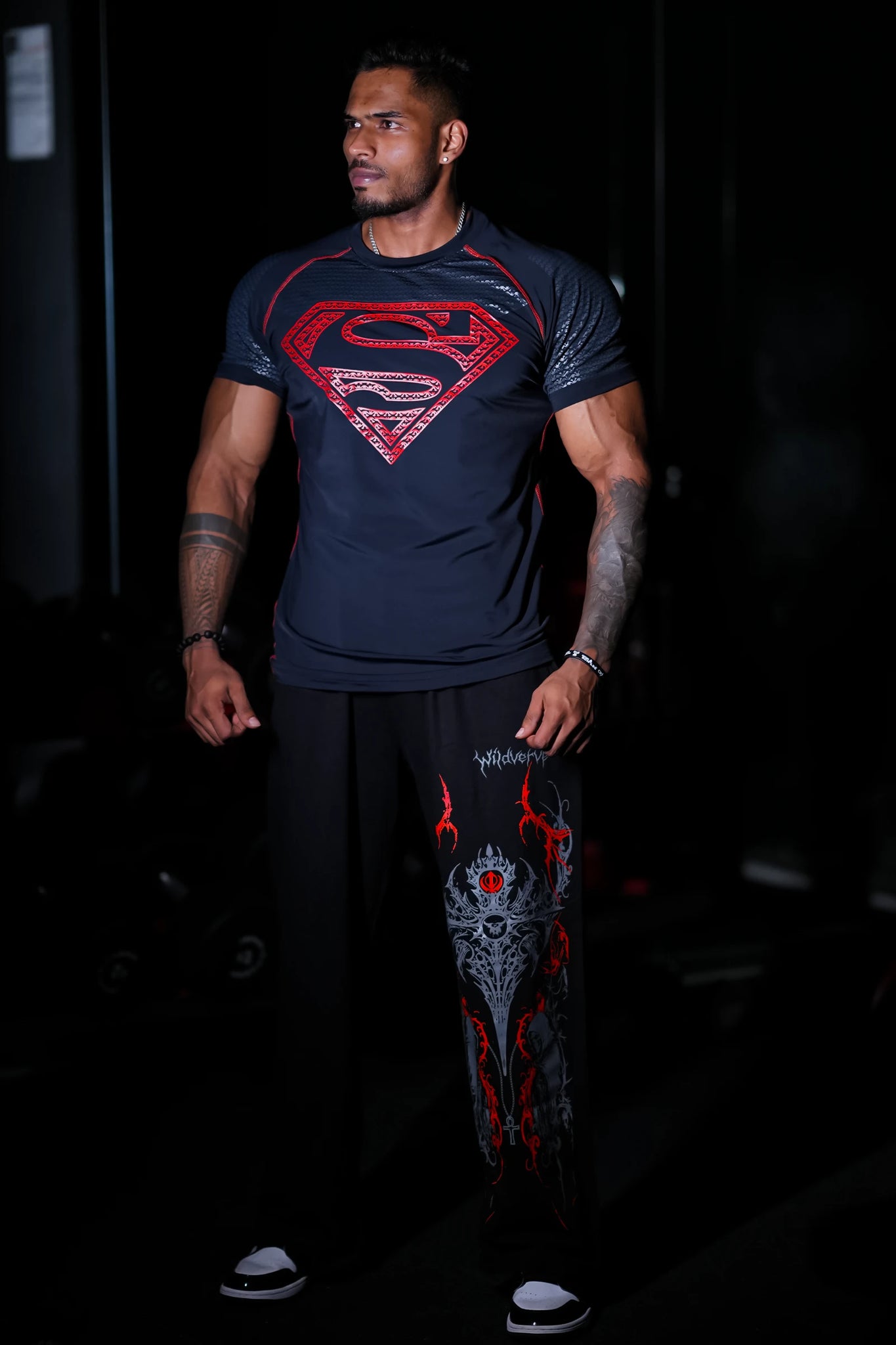 SHADOW SUPERMAN COMPRESSION TEE – RED EDITION
