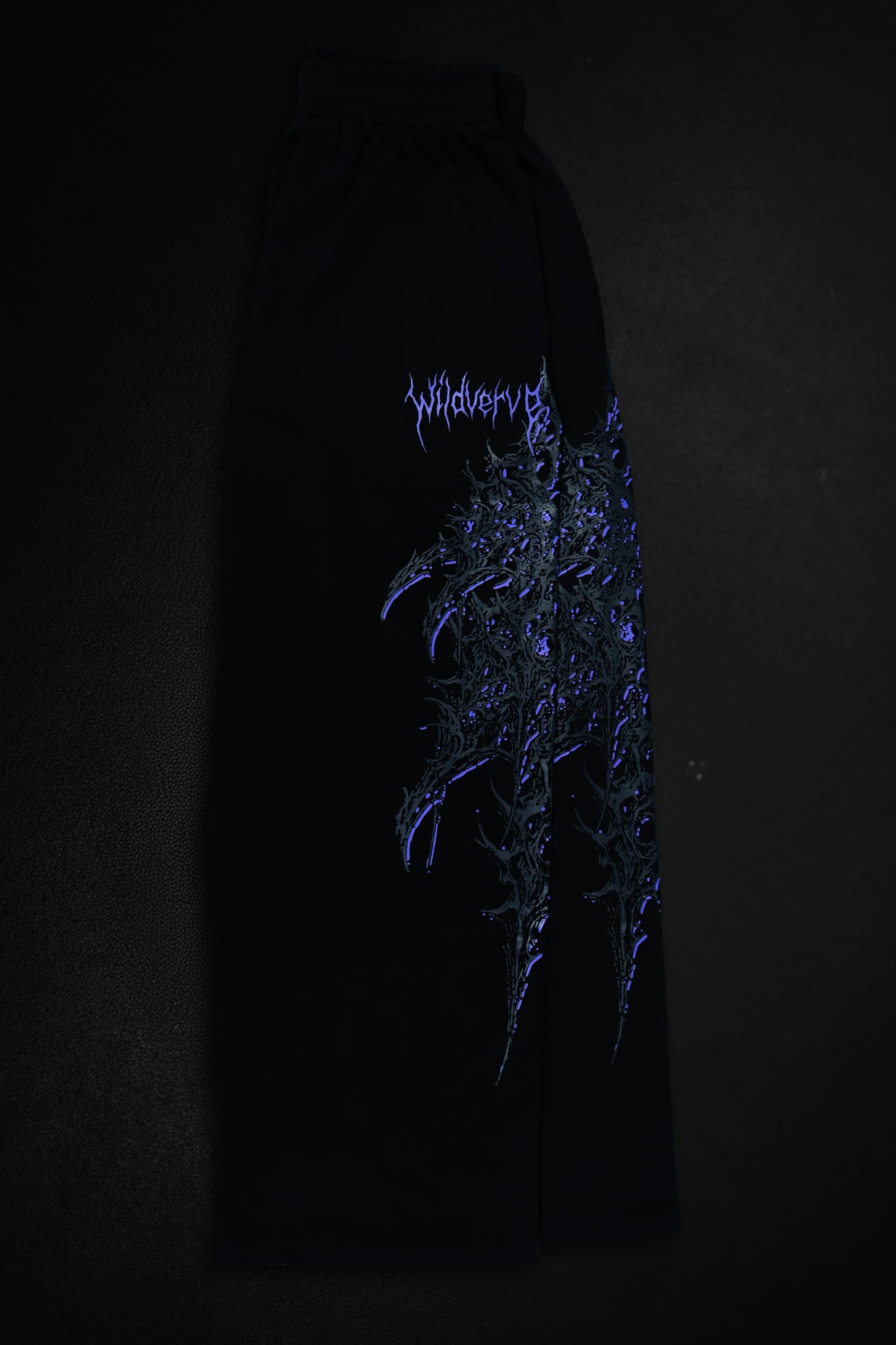 WILDVERVE BLOODFORGED SWEATPANTS (BLACK PURPLE)