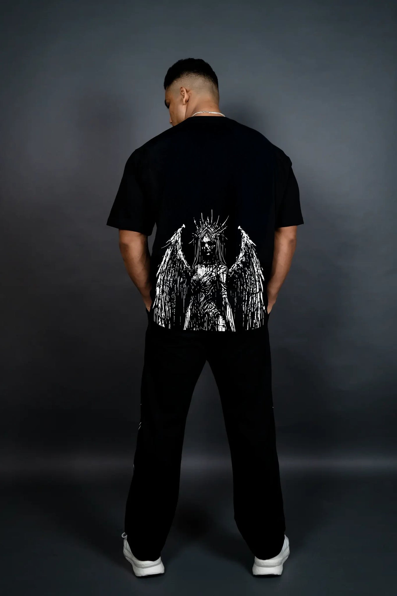 HEAVENLY REBELLION OVERSIZED T-SHIRT (BLACK)