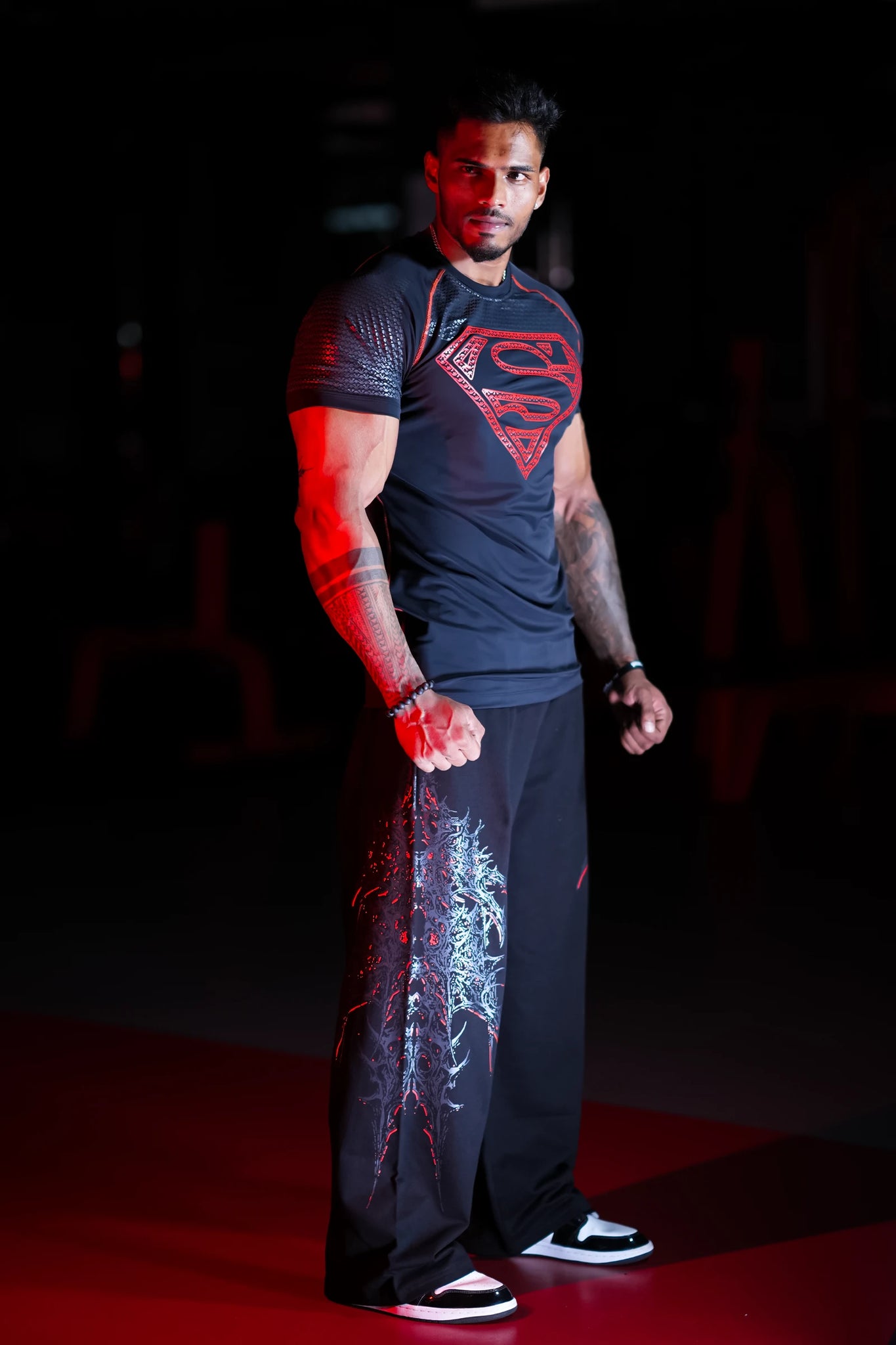 SHADOW SUPERMAN COMPRESSION TEE – RED EDITION
