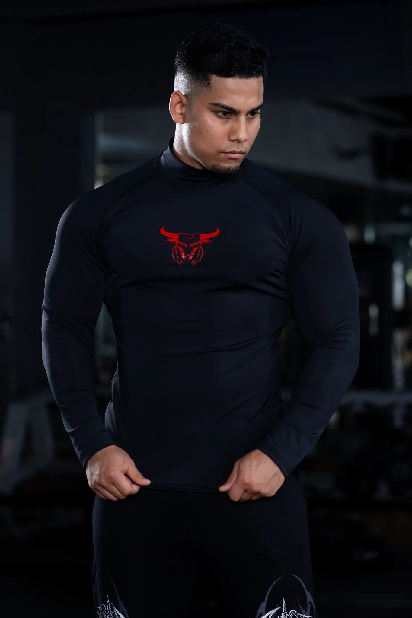 VERVE CORE HIGH-NECK FULL SLEEVE COMPRESSION (BLACK)