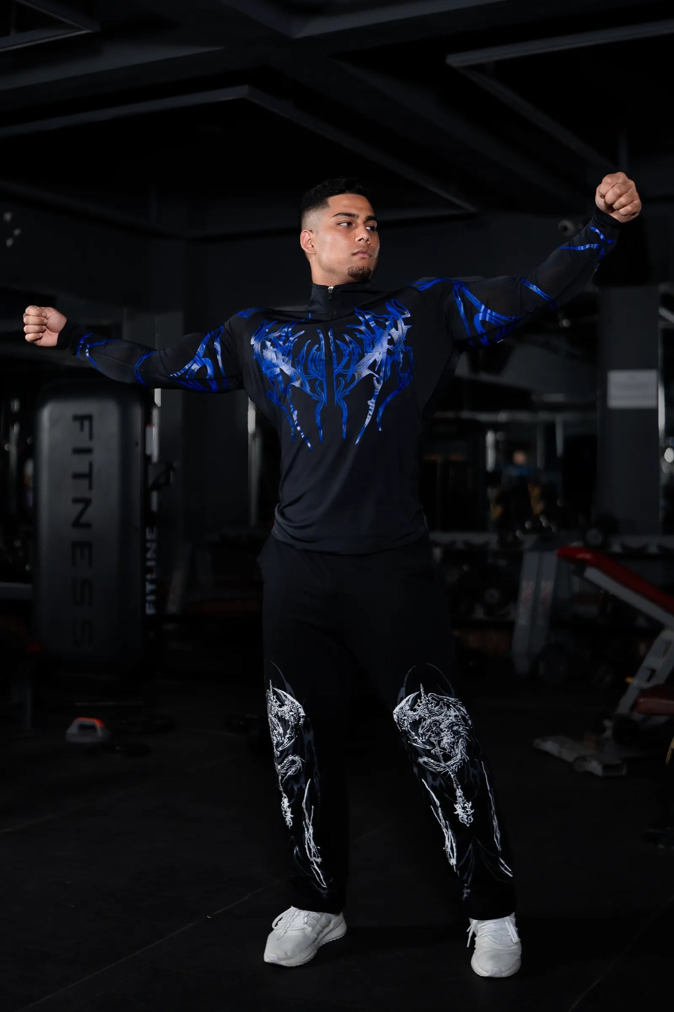 DARK ECLIPSE QUARTER-ZIP COMPRESSION (PHANTOM BLUE)