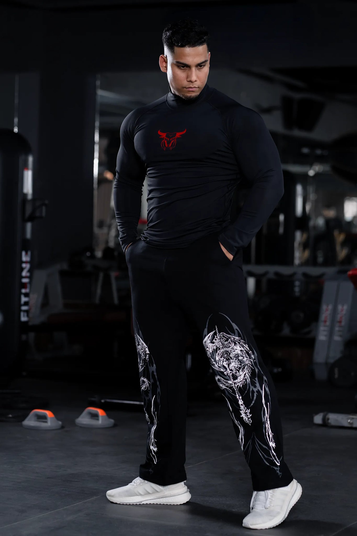 VERVE CORE HIGH-NECK FULL SLEEVE COMPRESSION (BLACK)