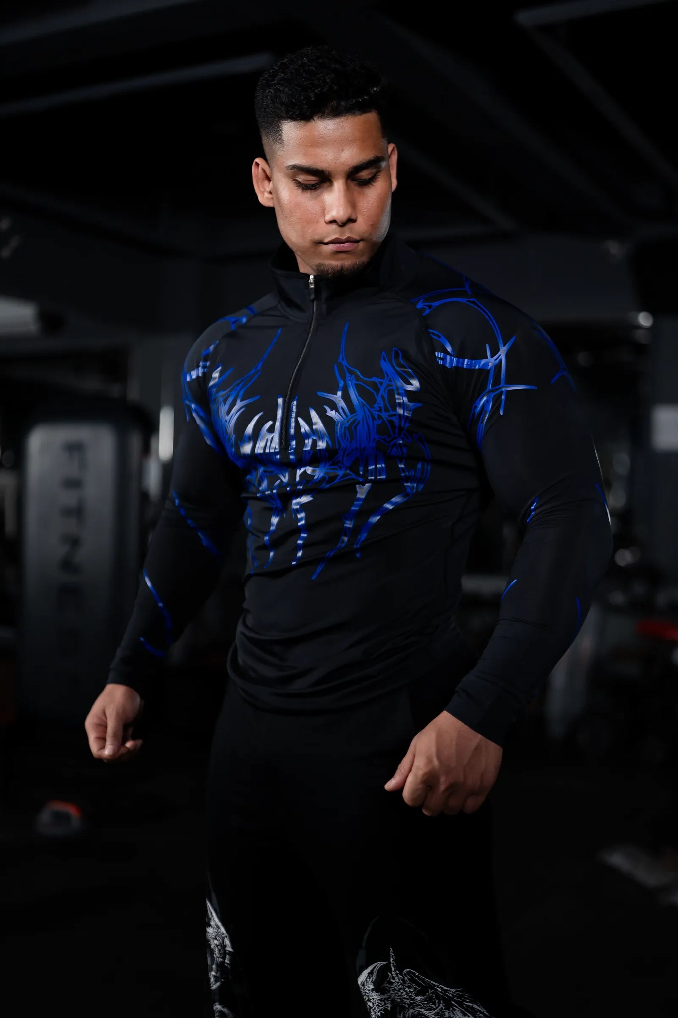 DARK ECLIPSE QUARTER-ZIP COMPRESSION (PHANTOM BLUE)