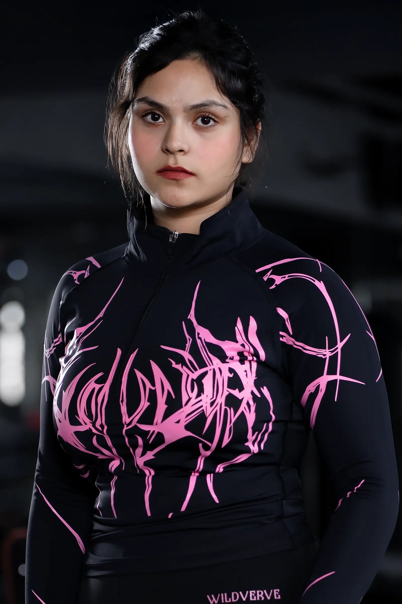 DARK ECLIPSE QUARTER-ZIP COMPRESSION (HYPER PINK)