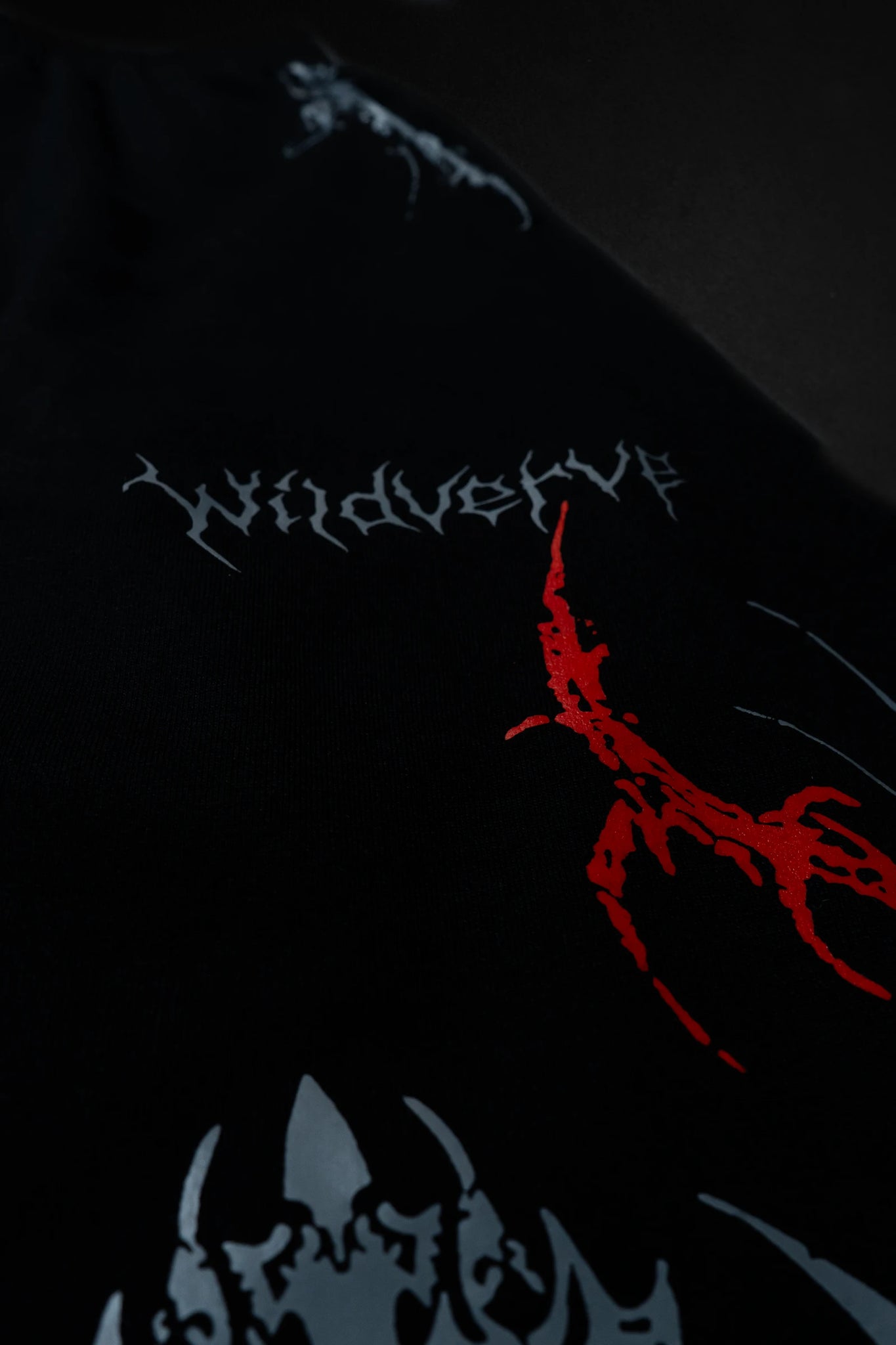 WILDVERVE NIGHT REIGN SWEATPANTS (BLACK RED)