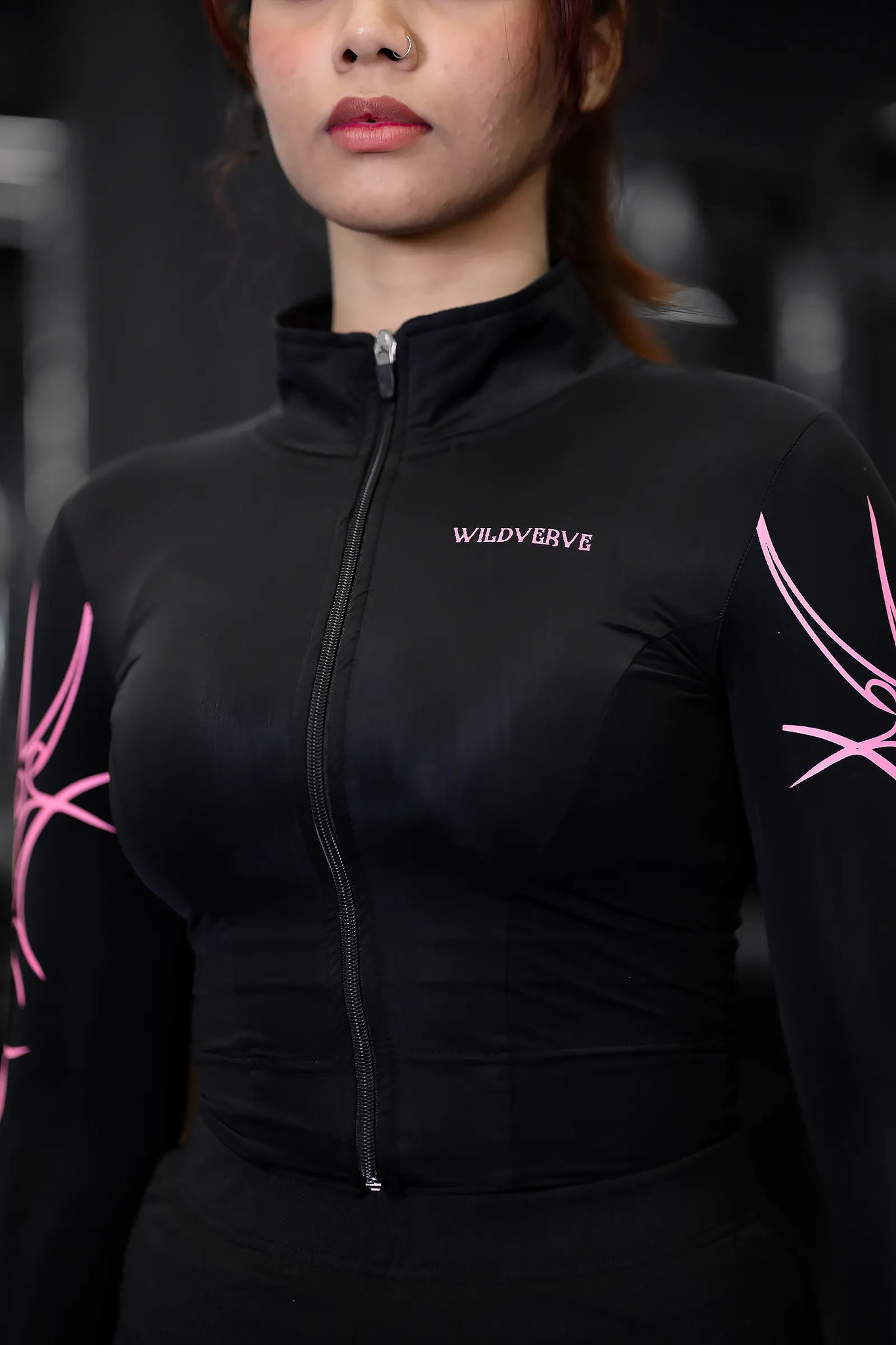 UNCHAINED STORM COMPRESSION ZIPPER (BLACK PINK)