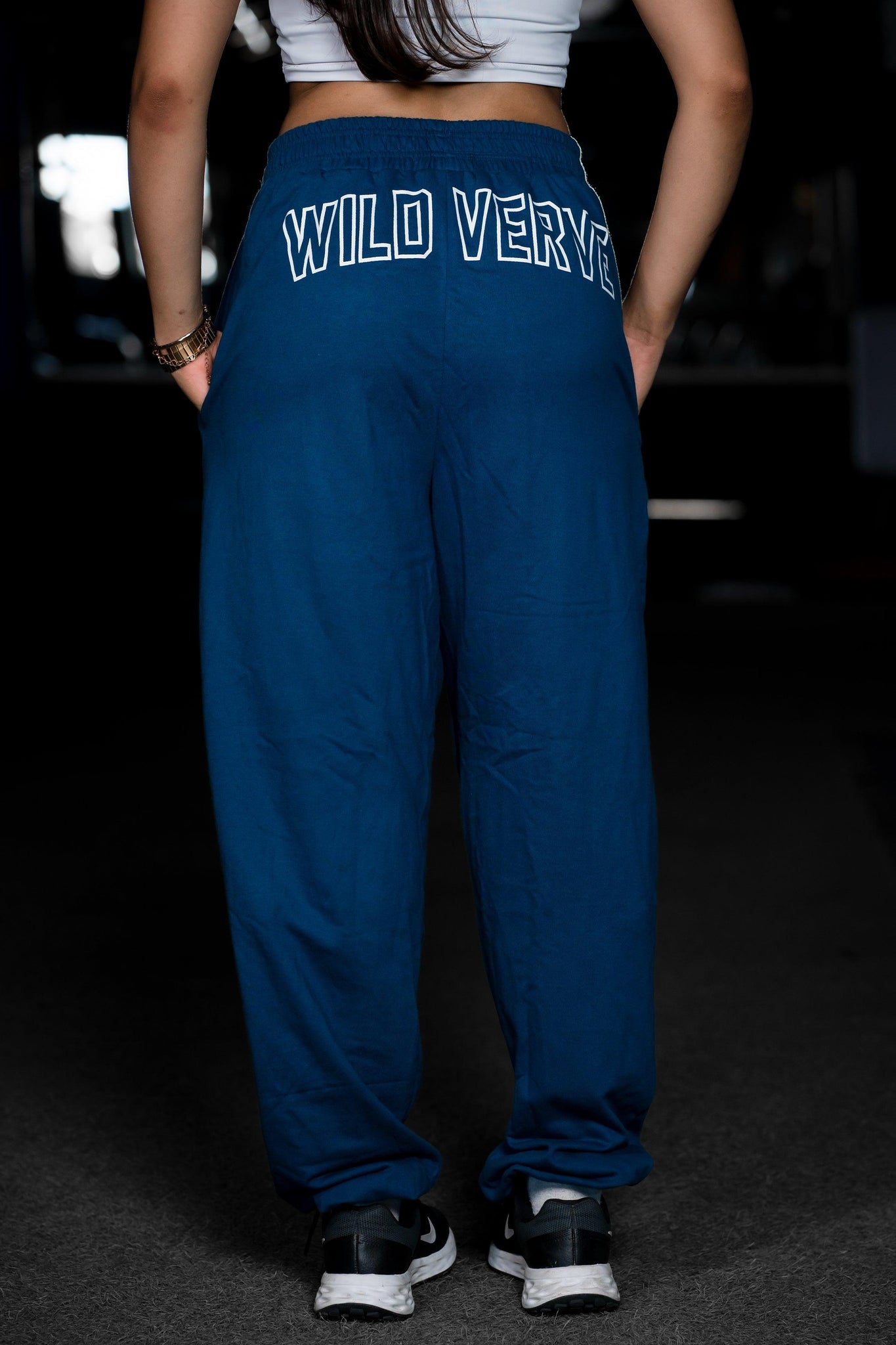 I FEAR NO ONE WILD VERVE JOGGER (DARK TEAL) - THEWILDVERVE