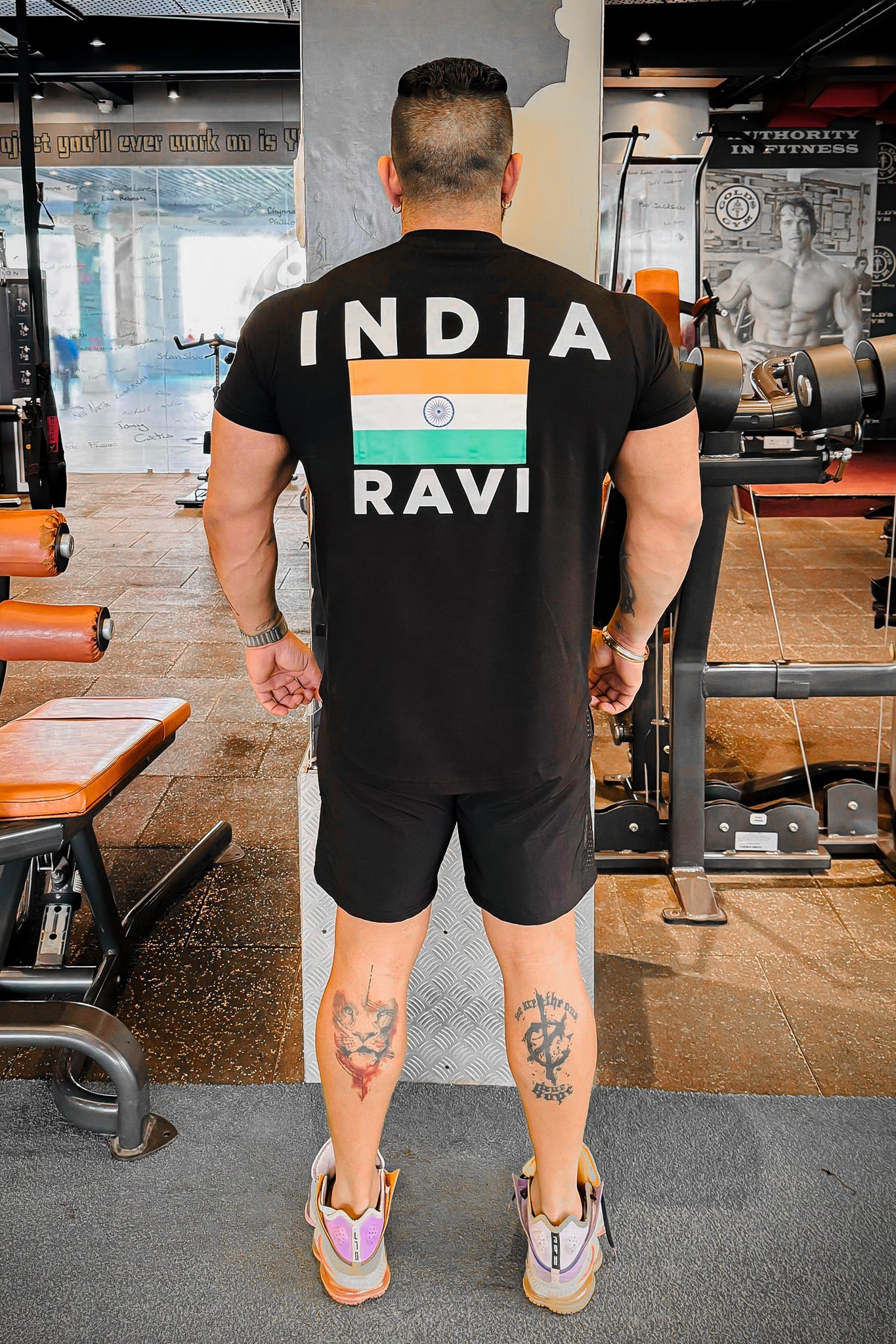 OFFICIAL INDIA SPORTS ATHLETE T-SHIRT (BLACK)