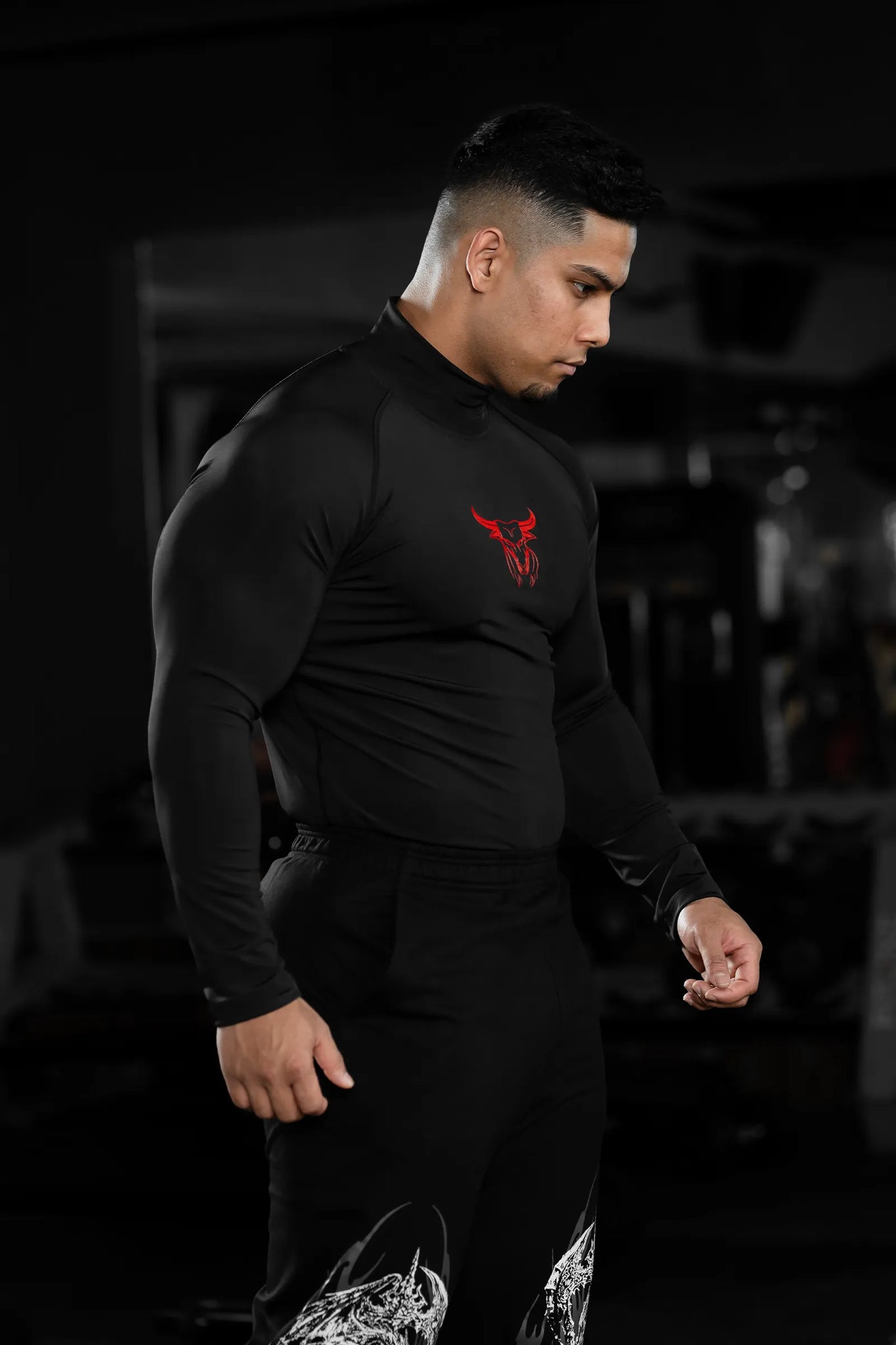 VERVE CORE HIGH-NECK FULL SLEEVE COMPRESSION (BLACK)