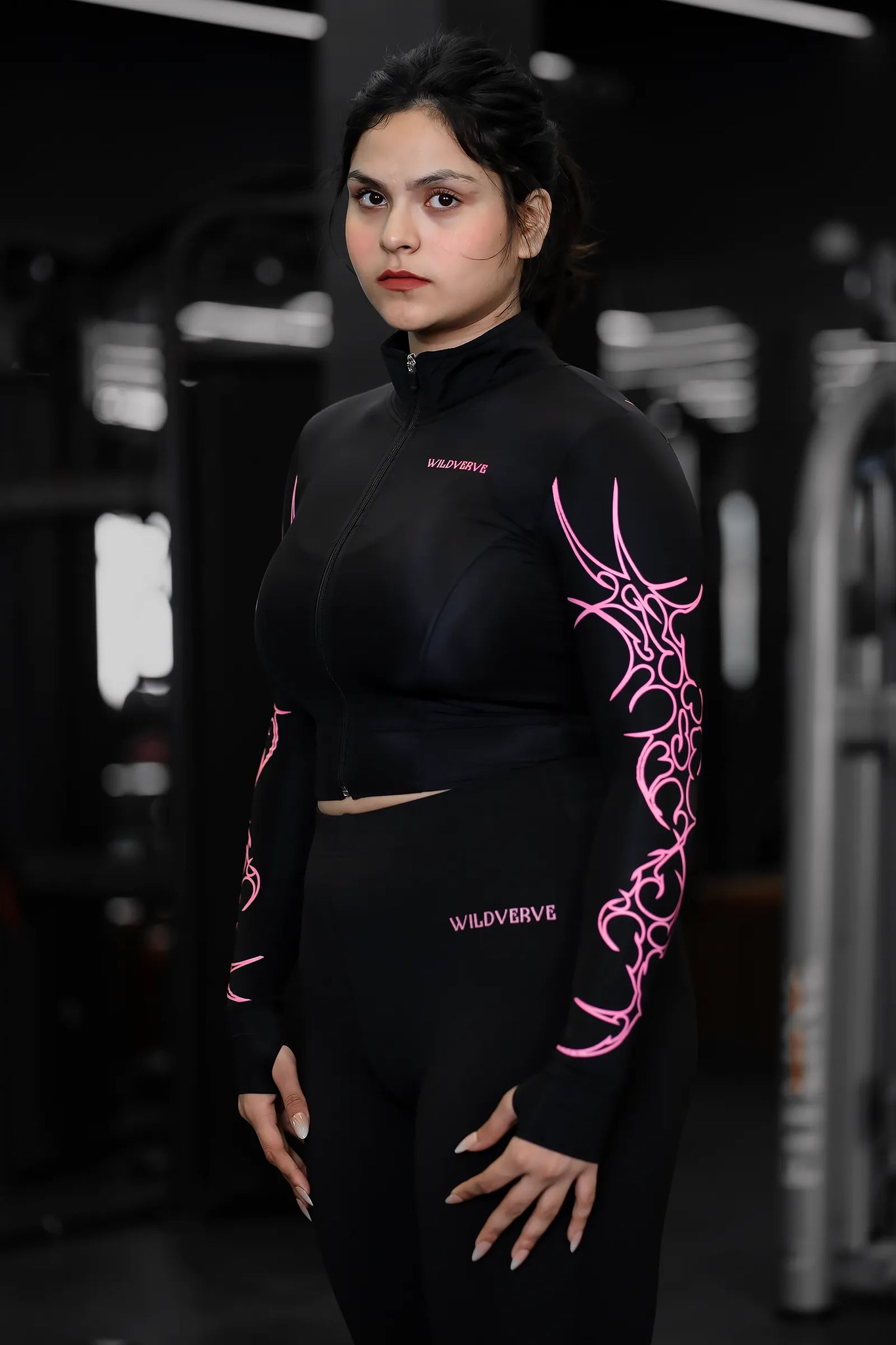 UNCHAINED STORM COMPRESSION ZIPPER (BLACK PINK)