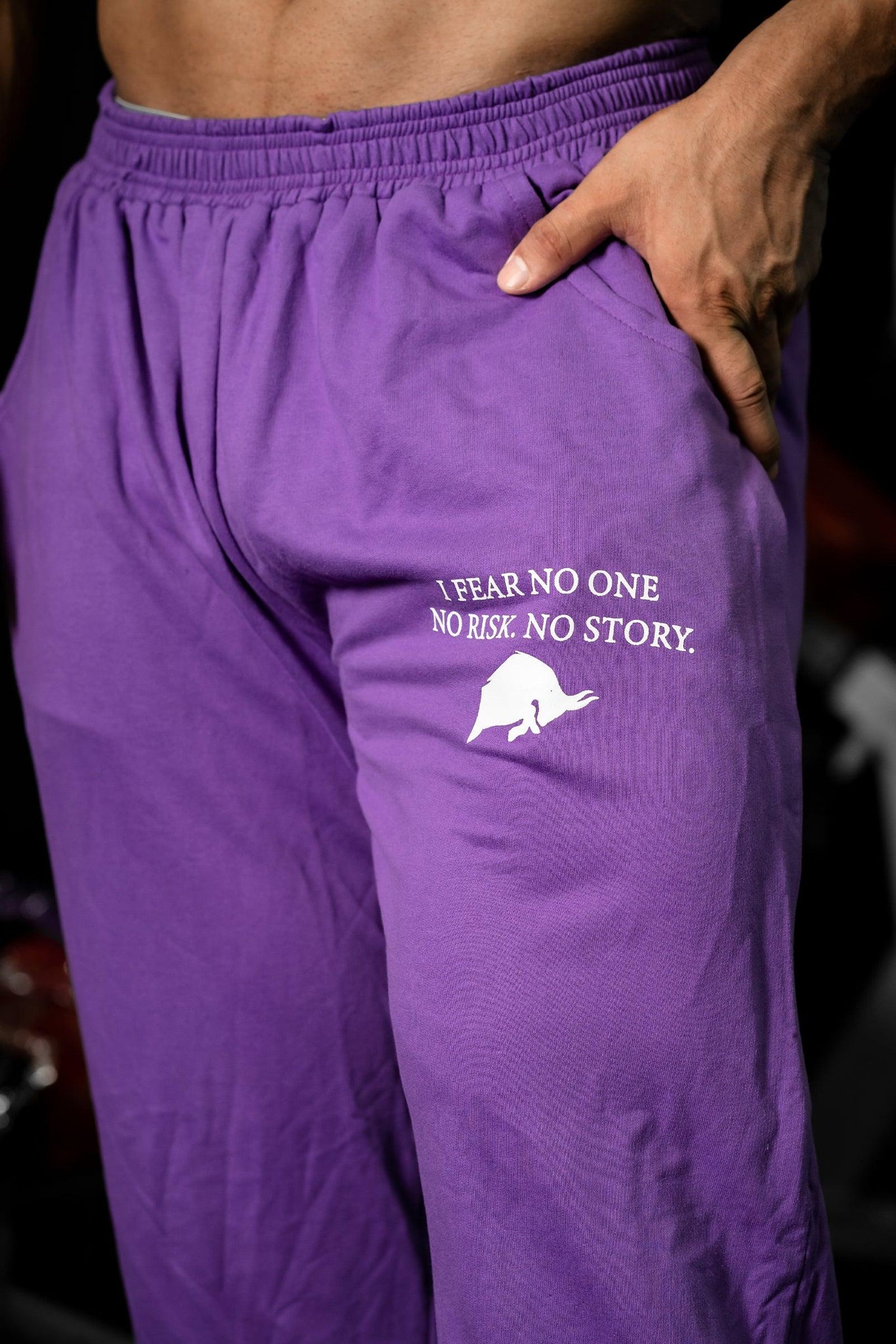 I FEAR NO ONE WILD VERVE JOGGER (PURPLE) - THEWILDVERVE