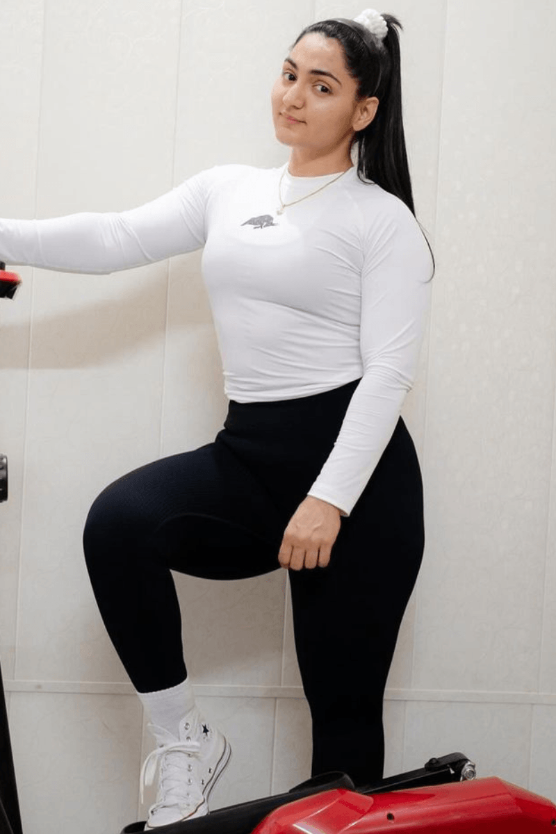 Shops compression crop long sleeve