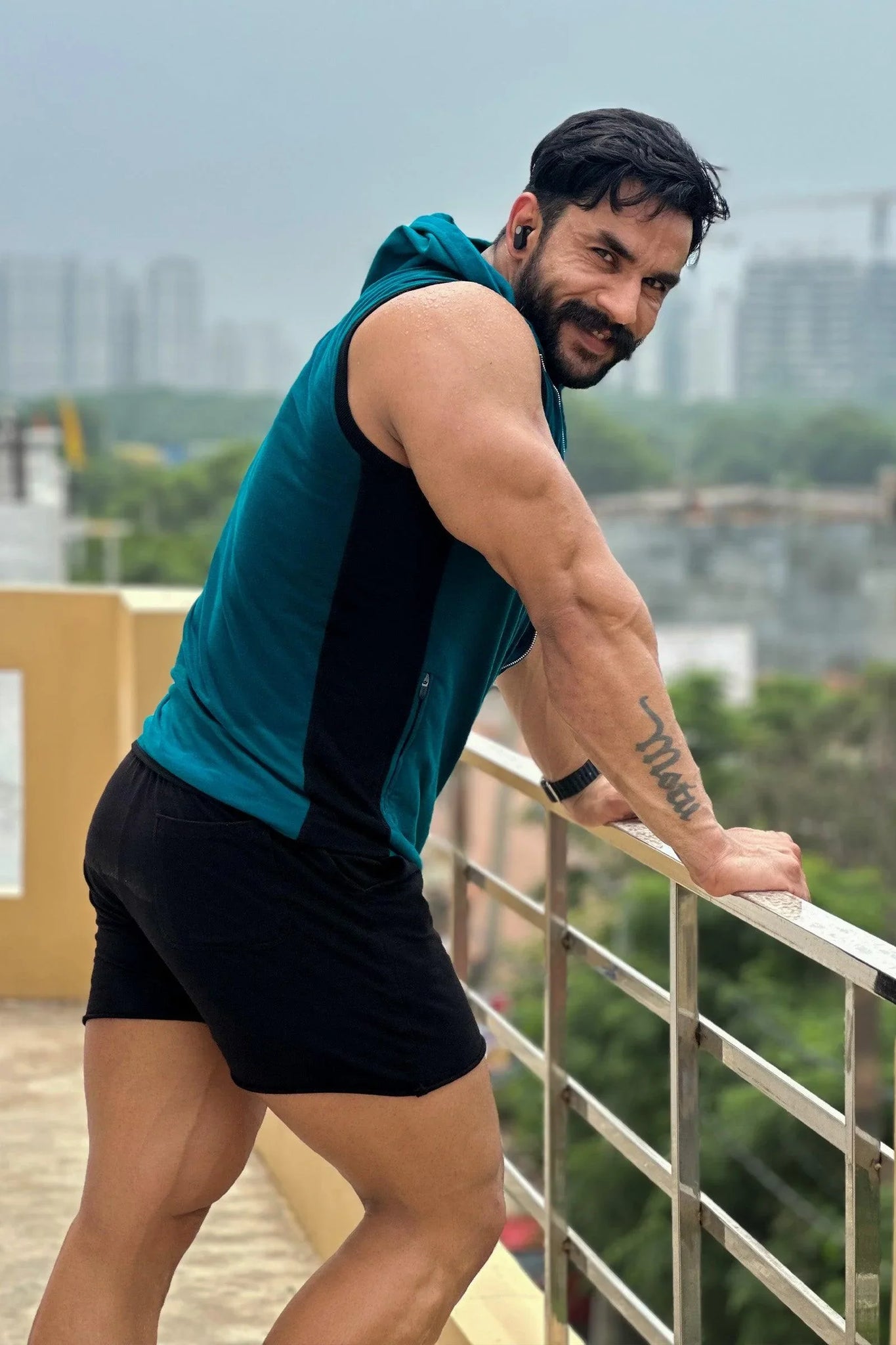 Alpha Sleeveless Dual Color Jacket Dark Teal alpha-sleeveless-dual-color-jacket-dark-teal
