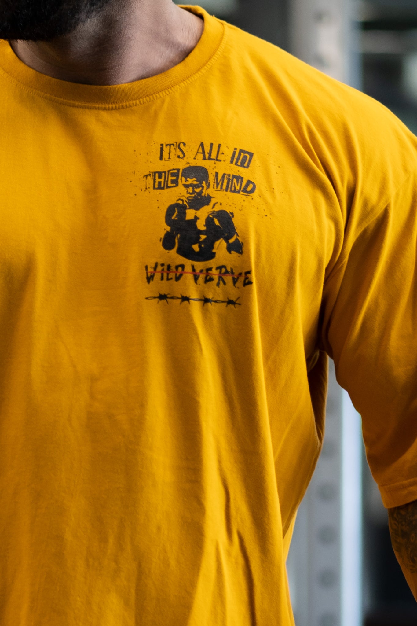 It's All In The Mind Oversized T-shirt (MUSTARD)