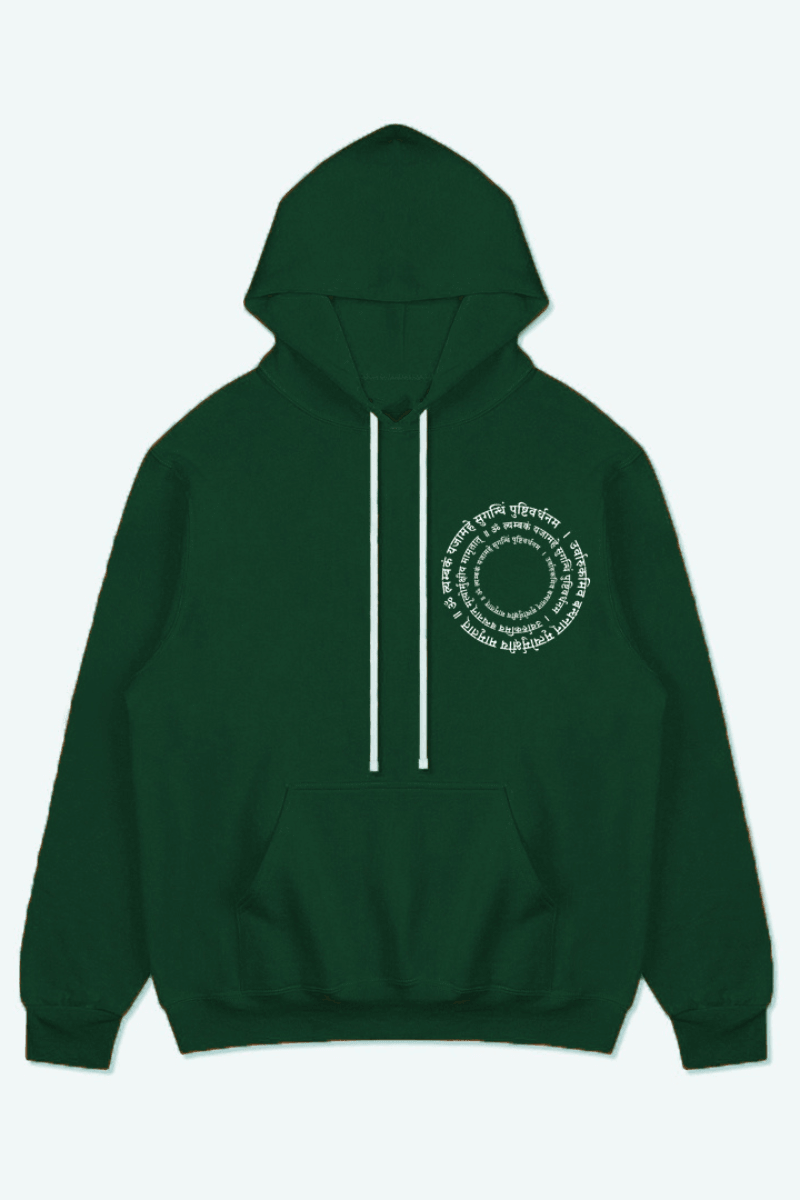 LORD SHIVA IMMORTAL OVERSIZED HOODIE (MILITARY GREEN) - THEWILDVERVE