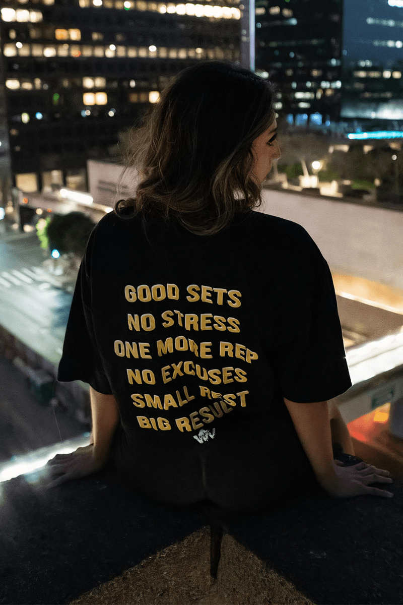 NEVER GIVE-UP Oversized T-shirt – Catseven store