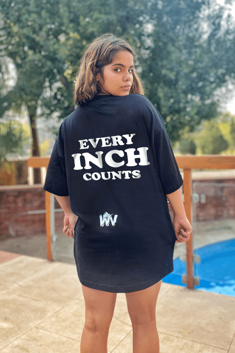 Every Inch Count Oversized T-shirt - THEWILDVERVE