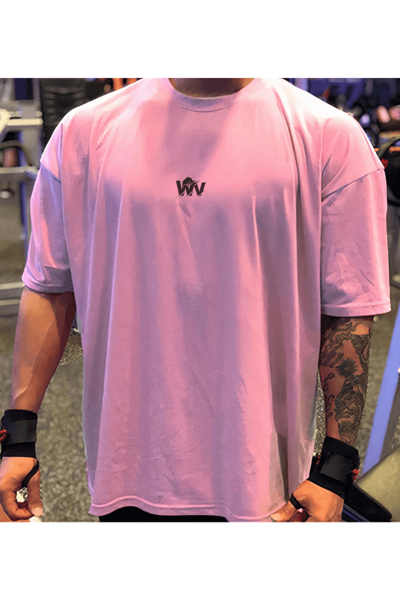Born To Wild Oversized T-shirt (Light Pink) - THEWILDVERVE