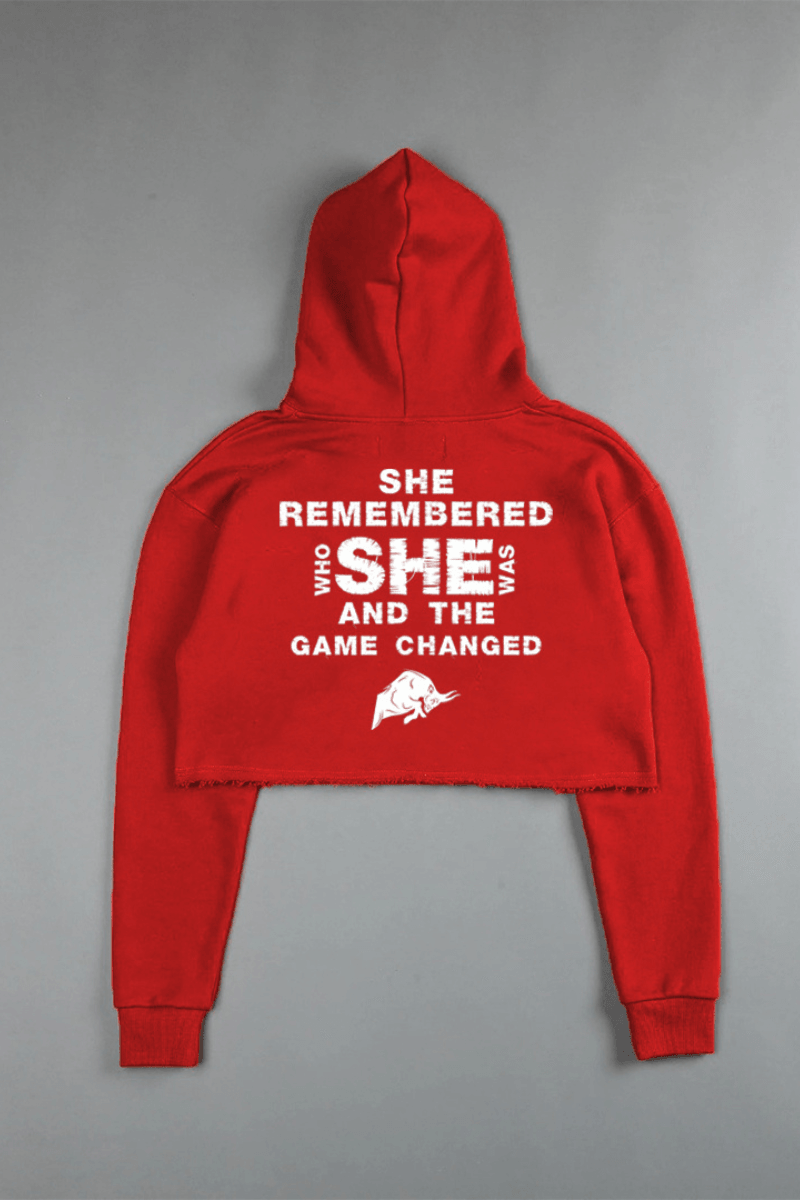 She Remembered Who She Was (CROPPED) HOODIE - THEWILDVERVE
