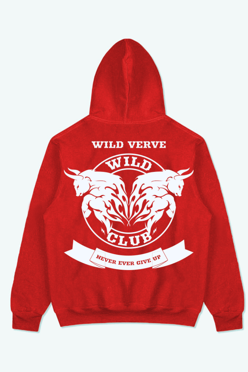 Never Ever Give Up Oversized Hoodie - THEWILDVERVE